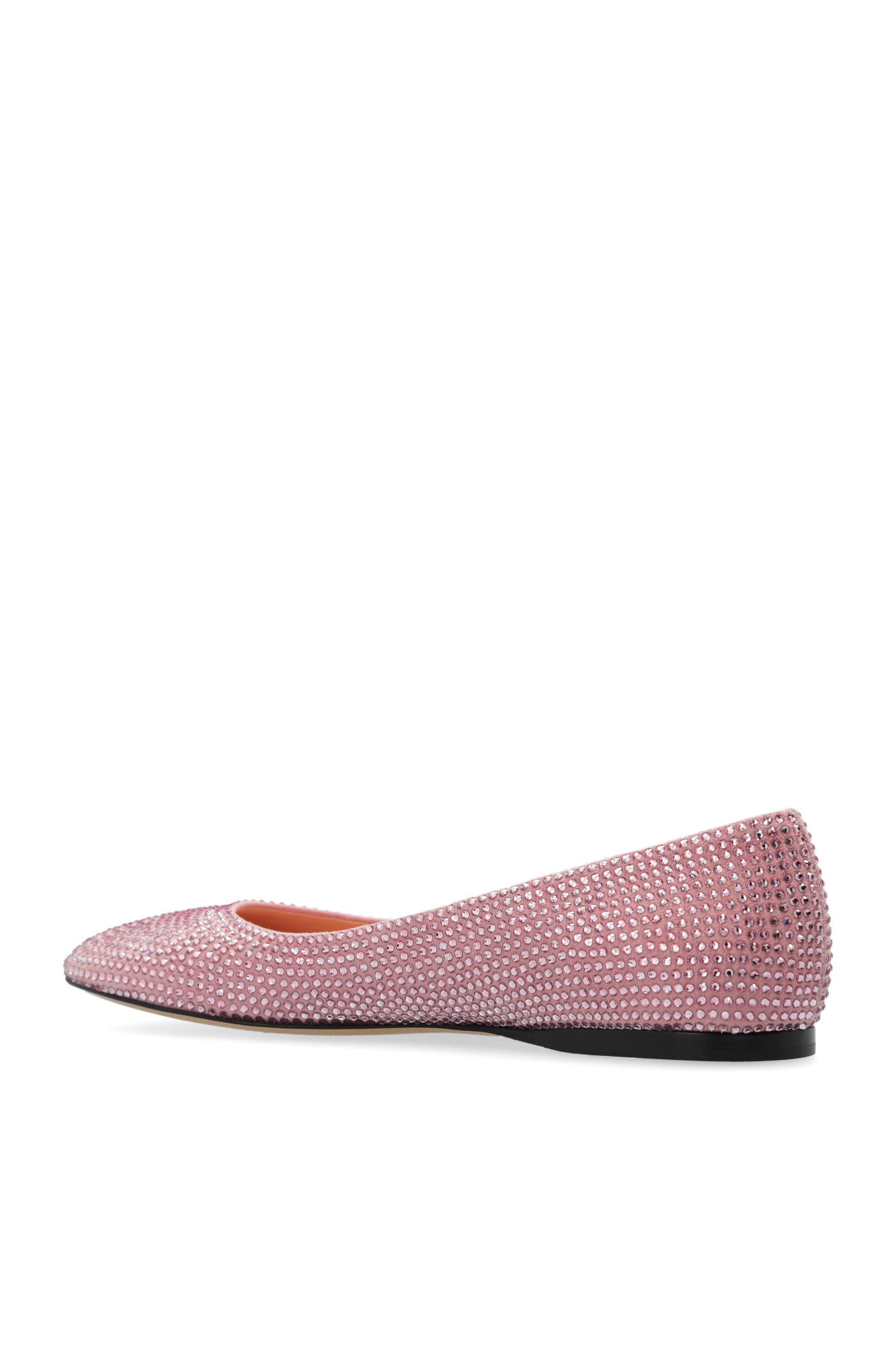 バレエシューズ LOEWE EMBELLISHED SUEDE TOY BALLERINAS Toy ankle strap ballerina in rhinestone-embellished suede